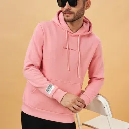 People by Pantaloons Pink Regular Fit Hooded Sweatshirt image 4