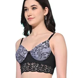 FIMS Green & Black Printed Bras - Pack Of 2 image 4