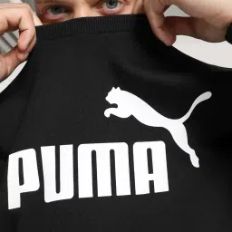 Puma Black Cotton Regular Fit Printed Sweatshirt image 4