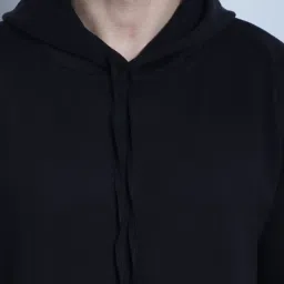 Vimal Jonney Black Regular Fit Hooded Sweatshirt image 4