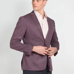 Arrow Purple Slim Fit Blazer image 4