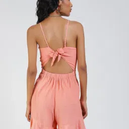 Label Ritu Kumar Peach Playsuit image 2