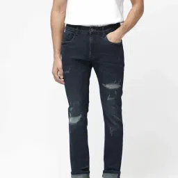 Rare Rabbit Blue Slim Fit Fit Solid Jeans-picture-37