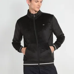 Arrow Sport Black Regular Fit Sweatshirt image 4