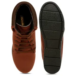 Flat N Heels Women's Brown Derby Boots image 4