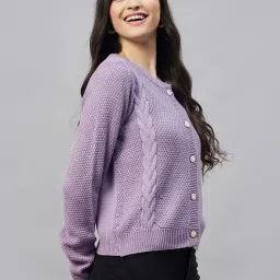 Club York Lilac Crochet Pattern Cardigan image 4