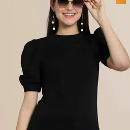 Mast & Harbour Women Pack of 2 Square Neck Peplum Top-picture-36