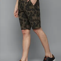Allen Solly Brown Cotton Slim Fit Printed Shorts image 3
