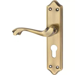 Atom Stainless Steel Multicolor Door Handle Lock Set, MH-PLUTO-CY-BA-OSK image 3