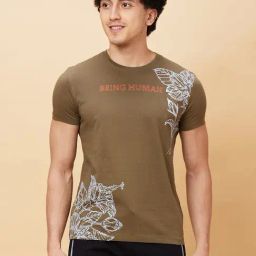 Being Human Green Regular Fit Printed T-Shirt-picture-14