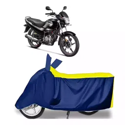 Auto Pearl Bike Cover for Hero Super Splendor (Yellow & Blue)-picture-18