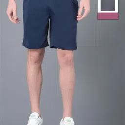 Force NXT Blue & Magnet Regular Fit Sports Shorts- Pack Of 2-image-56