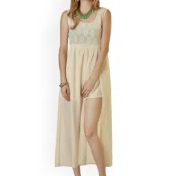 Belle Fille Beige Lace Dress image 1