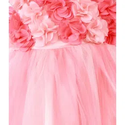 KidsDew Kids Peach Applique Dress image 4