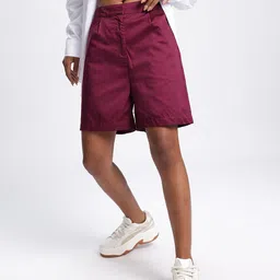 DressBerry Women Everyday Utility Pleated Shorts-image-15