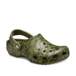 Crocs Unisex Classic Olive Back Strap Clogs image 1