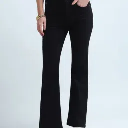 U.S. Polo Assn. Black Flared Fit High Rise Jeans-picture-16