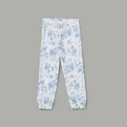 Fame Forever by Lifestyle Girls Blue Cotton Printed Joggers image 1