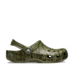 Crocs Unisex Classic Olive Back Strap Clogs image 2