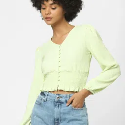 Only Green Slim Fit Crop Top image 1