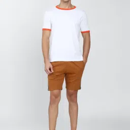 Peter England Brown Cotton Regular Fit Shorts image 5