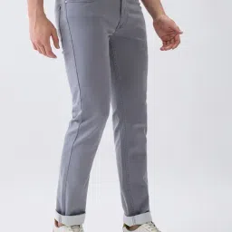 Parx Medium Grey Cotton Slim Fit Jeans image 4
