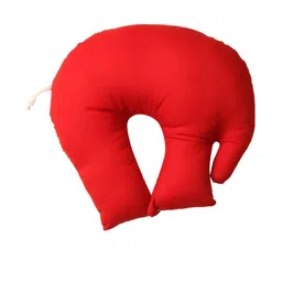SONNASOFT Kids Red & White Elephant Shaped Neck Pillow image 2