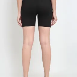 Gracit Black & Beige Cotton Sports Shorts - Pack Of 2 image 3