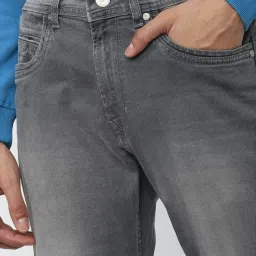 Peter England Jeans Grey Slim Fit Jeans image 4