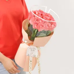 Coral Embrace Mother's Day Rose Bouquet-image-54