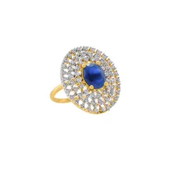 CHARMS Gold-Plated Alloy Cubic Zirconia Finger Ring-picture-18