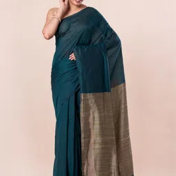 CXMAT Woven Design Khadi Saree image 3