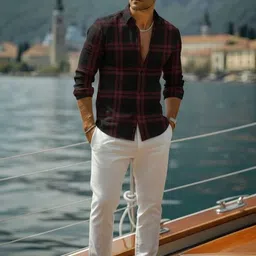 Rigo Men Relaxed Checked Casual Shirt image 4