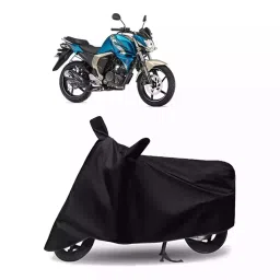 Auto Pearl Polyester Bike Cover for Yamaha FZ S FI (Black)-picture-36