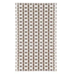 FABINALIV Brown Striped Anti-Skid Rubber Shower Mat with Suction Cups image 4