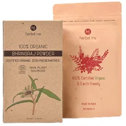 HERBAL ME Women Organic Bhringraj Powder Hair Mask- 120 g-image-73