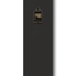 OLIVE TREE Brown & Blue Printed Rectangle Wooden Contemporary Wall Clock image 3