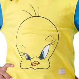 The Souled Store  Full Sleeves Looney Tunes Tweety Featured Printed Sweatshirt - Mustard Yellow image 5