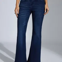 Miss Chase Women Bootcut High-Rise Light Fade Stretchable Jeans-picture-36