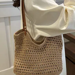 LULU & SKY Oversized Shopper Hobo Bag with Tasselled image 3