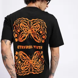 glitchez Classic Vibe Graphic Printed Relaxed Fit T-shirt-picture-20