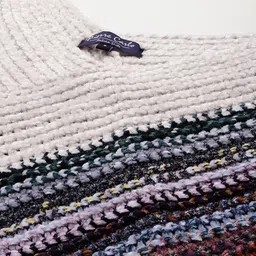 Pierre Carlo Striped Longline Poncho image 2