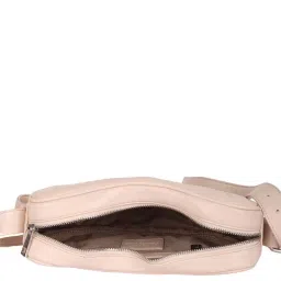 Ferroccio Fleur Cream Solid Medium Sling Handbag image 4