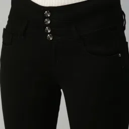 showoffff SHOWOFF Slim Fit Clean Look Black Jeans image 5