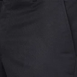 Metal Navy Blue Slim Fit Trousers image 4