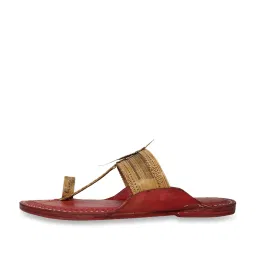 Kalapuri Men's Tan Kolhapuri Sandals image 4
