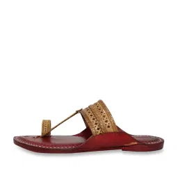Kalapuri Men's Tan Kolhapuri Sandals image 4