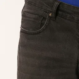 Forever 21 Brown Mid Waist Straight Fit Regular Length Jeans image 4