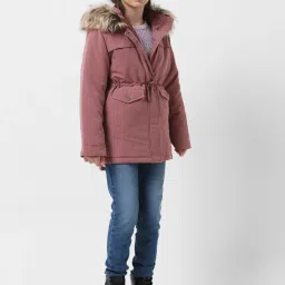 VERO MODA GIRL Brown Solid Full Sleeves Jacket image 4