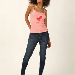 Forever 21 Pink Cotton Printed Camisole image 4